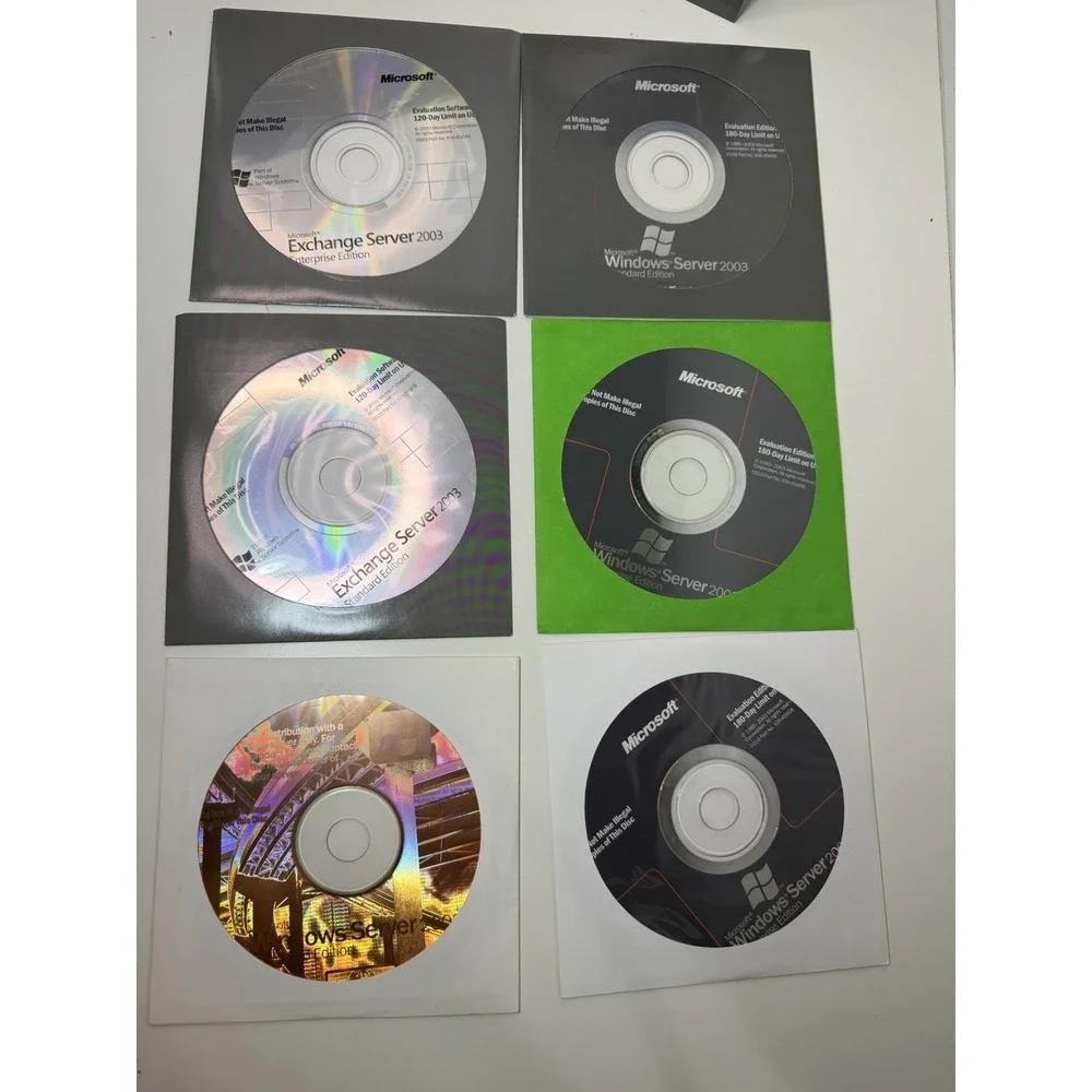 Vintage Microsoft Exchange Server 2003 Evaluation Kit‎ – 6 Disc Box Set